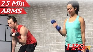 25 Min Arm Workout for Women amp Men  Bicep Tricep Workout at Home Arms with Weights Dumbbells [upl. by Tommie]