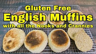 GLUTEN FREE ENGLISH MUFFINS Without the Oven or English Muffin Rings [upl. by Ahsitul]