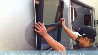 How to Install a Window into a RV [upl. by Richarda]