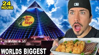 Staying At The Worlds LARGEST Bass Pro Shop For 24 Hours [upl. by Ahseenyt902]