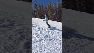 How to carve a snowboard Save and share  snowboarding snowboard scoldweather coppermountain [upl. by Ebsen]