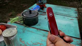 Victorinox Swiss Army Knife Huntsman  Indonesian Bushcraft review [upl. by Davon893]