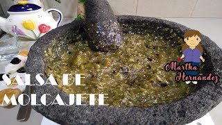 Sabrosa Salsa con Charales en Molcajete [upl. by Aham]