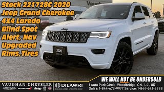 2020 Jeep Grand Cherokee 4X4 Laredo Blind Spot Alert AppleampAndroid at Vaughan Chrysler stock221728C [upl. by Sorilda]