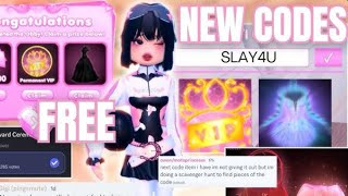 HOW TO GET ALL THE NEW CODES IN DRESS TO IMPRESS YOU WILL BE BANNED FOR THIS HALLOWEEN UPDATE… [upl. by Nona]