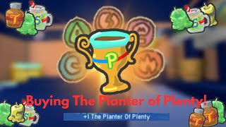 Buying The Planter of Plenty  Bee Swarm Simulator [upl. by Ociram]