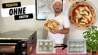 Pizzateig OHNE kneten  perfektes Ergebnis ohne viel Aufwand [upl. by Brose341]