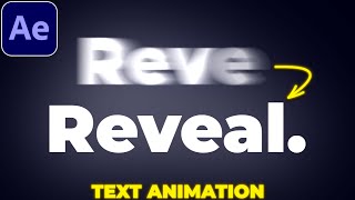 Smooth Text Animation in After Effects  Text Reveal Animation  Title Animation [upl. by Uhn]