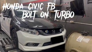 Honda Civic FB Auto Bolt On Turbo EP2 [upl. by Arvy]