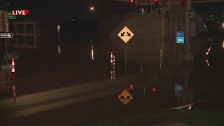 Route 141 in Valley Park closed due to flooding [upl. by Navonod]