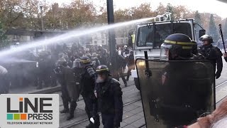 Incidents manifestation contre les violences policières  Nantes 44  France 22 novembre 2014 [upl. by Nyleuqcaj]