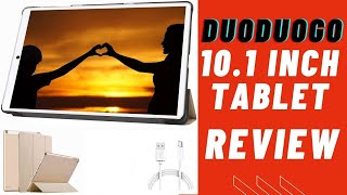 DUODUOGO 101 Inch Tablet Android 100 32GB ROM128GB 3GB RAM  REVIEW [upl. by Ymassej]