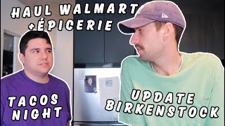 Haul Walmart  épicerie update Birkenstock Boston et tacos night [upl. by Eissirk]