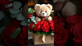 Flower amp Bear Birthday Gift Model Send Flowers flowers bearbirthday [upl. by Dygert]