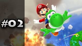 Super Mario Galaxy 2 Walkthrough  Part 2  Saddle Up With Yoshi [upl. by Imoyik]