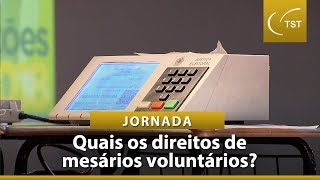 Conheça os direitos de mesários voluntários e trabalhadores no dia da eleição [upl. by Paxon626]