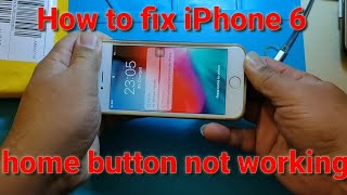 How to fix Iphone 6  home button not working  Tagalog Sonex Versace [upl. by Emiline]