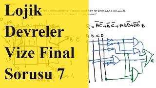 Sayısal Tasarım Vize ve Final Soruları 7 Lojik Devre Tasarımı Mantık Devreleri Lojik Elektronik [upl. by Eatnuahs780]