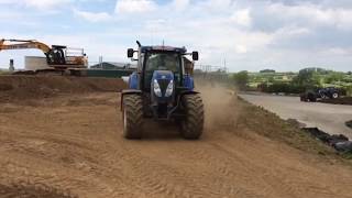 Leading soil  digging slurry lagoon [upl. by Sanderson]