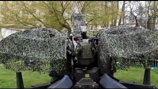 Oerlikon GDF Antiaircraft Canon Firing Drill [upl. by Salesin890]