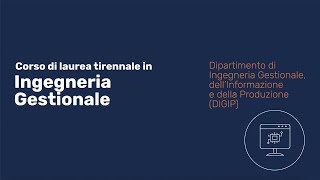 UNIBG  Laurea triennale in Ingegneria Gestionale DIGIP [upl. by Adnicaj79]