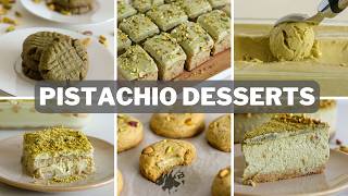 6 Pistachio Desserts Recipes [upl. by Adora]