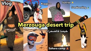 VLOG  Merzouga road trip خيمنا فالصحراء ⛺️🌵🐪 [upl. by Aloysius282]