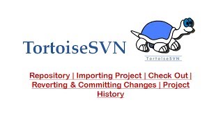 TortoiseSVN Features  Repository  Importing Project  Check Out  Reverting amp Committing Changes [upl. by Aleehs943]