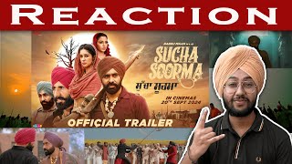 Reaction on Babbu Maan in amp as Sucha Soorma  Official Trailer  jotmansuran Yogireacts [upl. by Broek795]