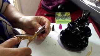 How To Make Backflow Incense Burner Cones 1  Homemade [upl. by Ayekim]