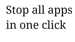 How To Force Stop All Android Apps In One Click  No Root [upl. by Festatus]