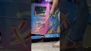 BCole and Sons Jackson Waltzer Build Up Kings Park Bournemouth May 2024 funfair fairground [upl. by Castor]