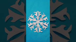 Easy paper snowflake shorts subscribe snowflakes diy papersnowflakes paper viralshort video [upl. by Aria]