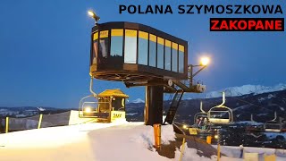 Zakopane Polana Szymoszkowa  zjazd ze stoku  trasa niebieska [upl. by Lebar170]