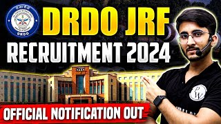 DRDO JRF Recruitment 2024  Eligibilty  Total Posts  Salary  How To Apply  Detailed Notification [upl. by Frodina]