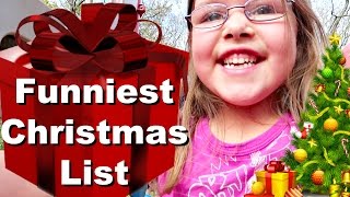 😂Funniest CHRISTMAS LIST🎄🎁 [upl. by Gnolb152]