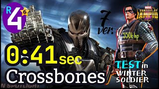 6 Crossbones 4Rank 41 sec No boost  Test in ROL mcoc [upl. by Frost]