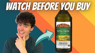 Pompeian Smooth Extra Virgin Olive Oil First Cold Pressed Mild and Delicate Flavor Review [upl. by Adnilab]