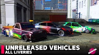 Unreleased Liveries Blista Kanjo Sugoi and Drift Yosemite [upl. by Nhguavoj620]