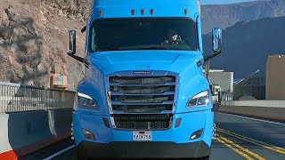 Freightliner Cascadia 50 2021 Automated Driving Features – DEMONSTRATION [upl. by Jennette458]