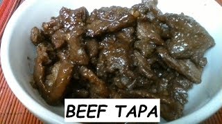 How to make BEEF Tapa  Beef Tapa Recipe  Philippine Food [upl. by Ilrebmik]