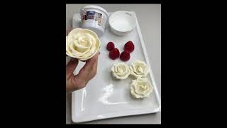 How to make MODELING CHOCOLATE ROSES [upl. by Kissie]