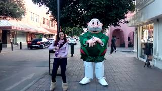 Dancing with Mexican Mascot Dr Simi [upl. by Negroj68]