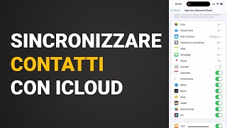 Come Sincronizzare contatti con Icloud Iphone 14 sincronizzare rubrica [upl. by Myrilla]