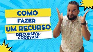 RECURSOS DISCURSIVAS CODEVASF  CEBRASPE [upl. by Notsrik]