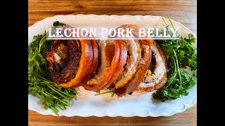 Lechon Pork Belly  How to make oven crispy Lechon Pork Belly  Roasted Pork Belly [upl. by Christianna140]