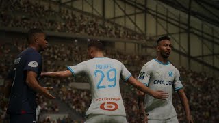 Olympique de Marseille vs PSG Campeonato Francês 2425 FC 24 [upl. by Odlaumor579]