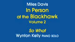 So What  Wynton Kelly Solo from Mles Davis at the Blackhawk [upl. by Orji]