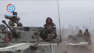 Russian Invader troops VDV moving into Donbas towards Izium Ukraine in Ukraine war footage 2022 [upl. by Eisenberg]