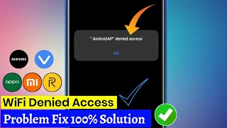 denied access to network wifi  wifi denied access to network 2022 android  realme oppo [upl. by Wu]